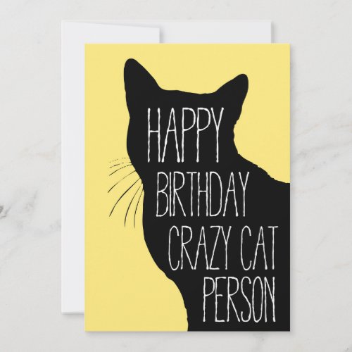 Birthday Card for Cat Lover _ Crazy Cat Lady