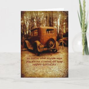 birthday card for classic car fan humorous photo