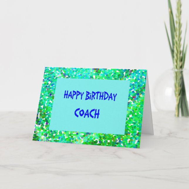 Birthday Card for Coach (Front)
