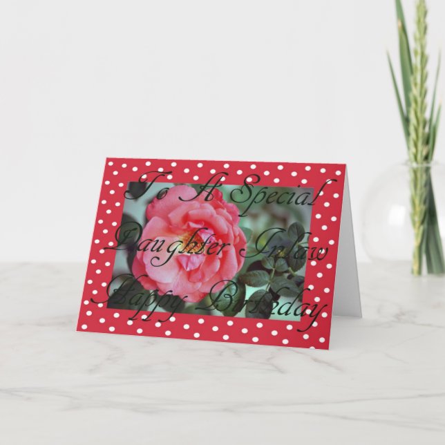 Birthday Card For Daughter Inlaw (Front)