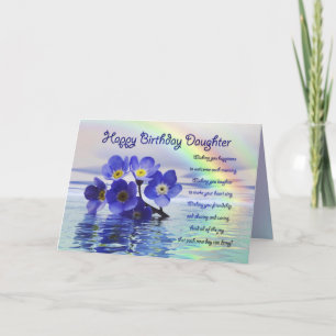Birthday card for Daughter with forget me nots