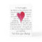 Birthday card for daughter with heart and words