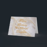 Birthday card for daughter with pearls<br><div class="desc">Beautiful white pearls bullying on a lace background. A gorgeous can birthday card is the first You customize to your own feelings.</div>