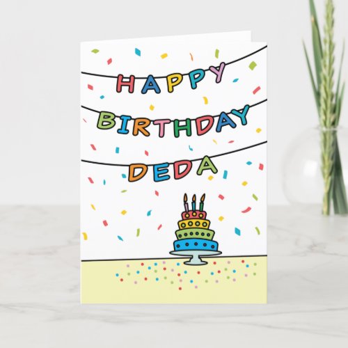 Birthday Card for Deda