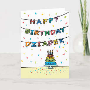 Birthday Card for Dziadek