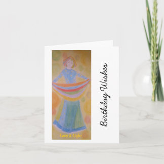 Birthday card for female, original artwork,
