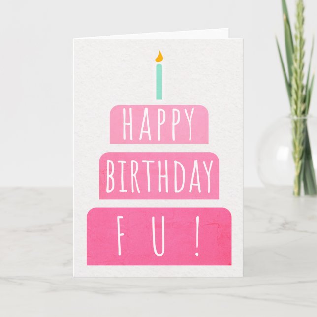 Birthday Card for Fu (Front)