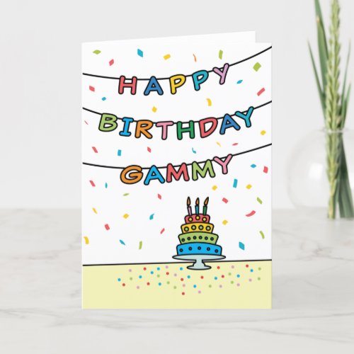 Birthday Card for Gammy