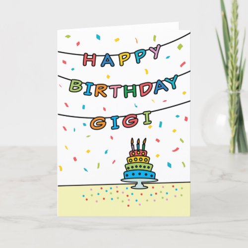 Birthday Card for Gigi