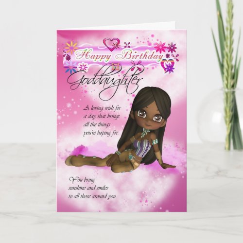 Birthday card for Goddaughter Moonies Cutie Pie