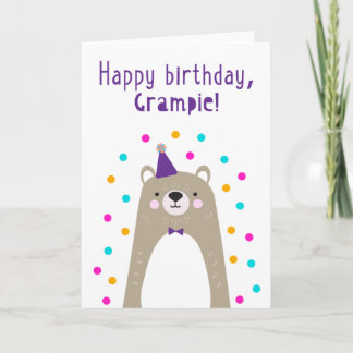 Birthday Card for  Grampie