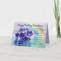 Birthday card for grand niece with forget me nots