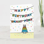 Birthday Card for Grand-Père<br><div class="desc">You call your grandfather Grand-Père,  not Grandpa. (Grand-Père means grandfather in French.) Imagine how excited Grand-Père will be to receive a birthday card addressed especially to him! Your grand-père also will love this card's fun,  colorful design with confetti and streamers which says "Happy birthday Grand-Père".</div>