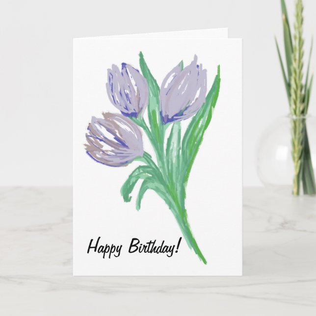 Birthday Card for Her 5" x 7" Folded Greeting Card (Front)