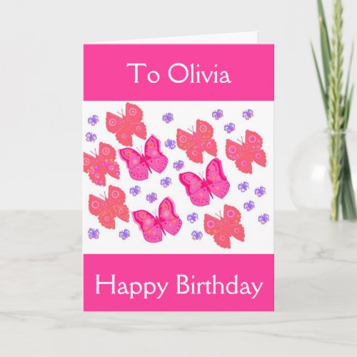 Birthday card for her add namemessage