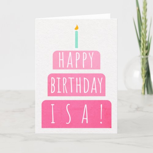 Birthday Card for Isa