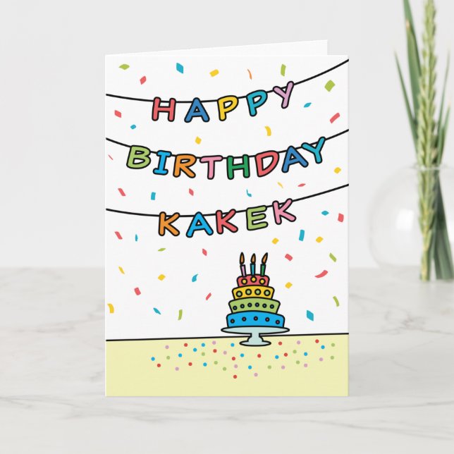 Birthday Card for Kakek (Front)