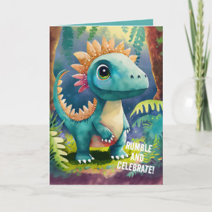 Birthday Card for Kids Who Love The dinosaurs most
