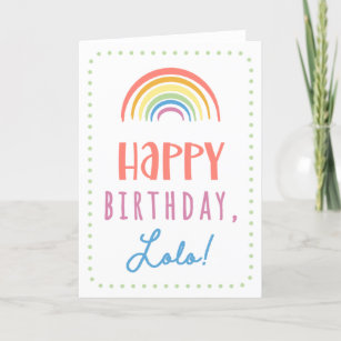 Birthday Card for Lolo