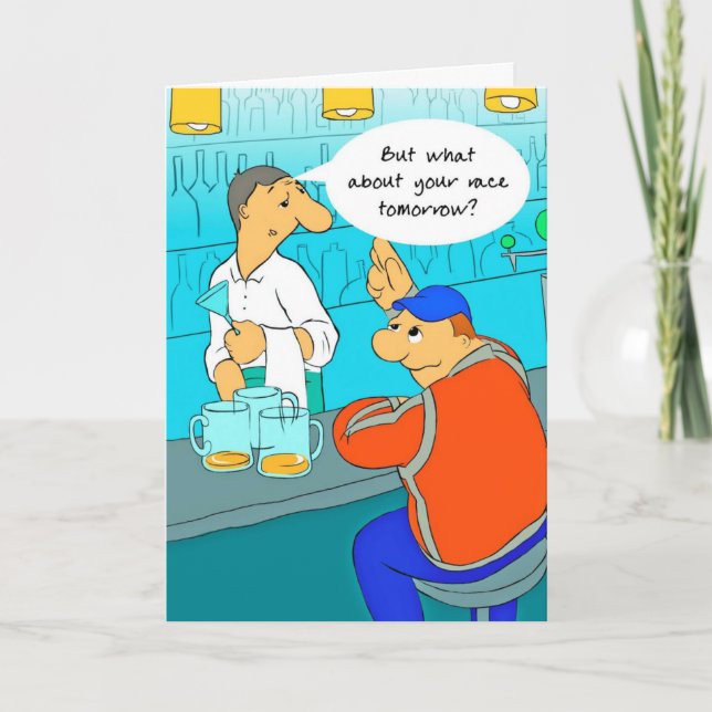 Birthday Card for Marathoner - Carbo Loading (Front)