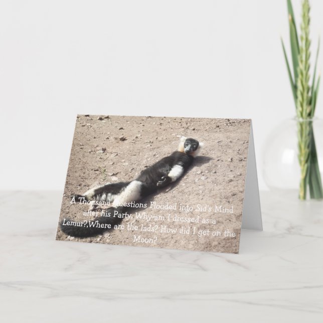 Birthday Card For Men. (Front)