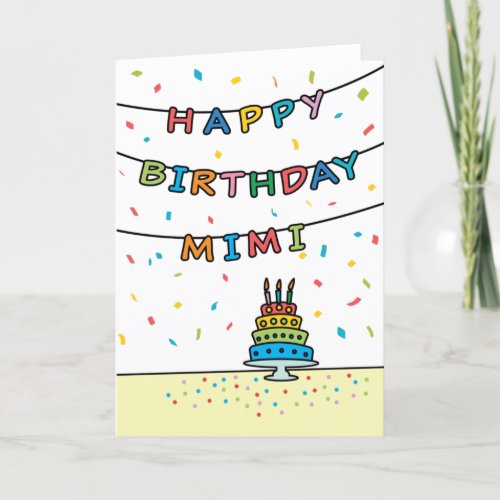 Birthday Card for Mimi