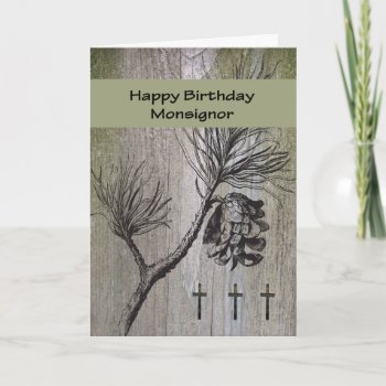 Birthday Card For Monsignor  Religious by RosieCards at Zazzle
