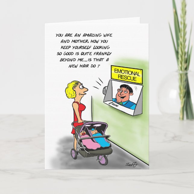 Birthday Card For New Mom's With Twins (Front)