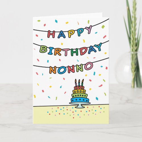 Birthday Card for Nonno