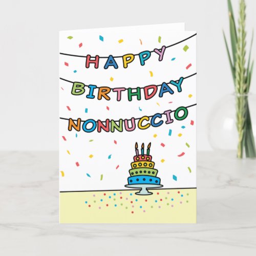 Birthday Card for Nonnuccio