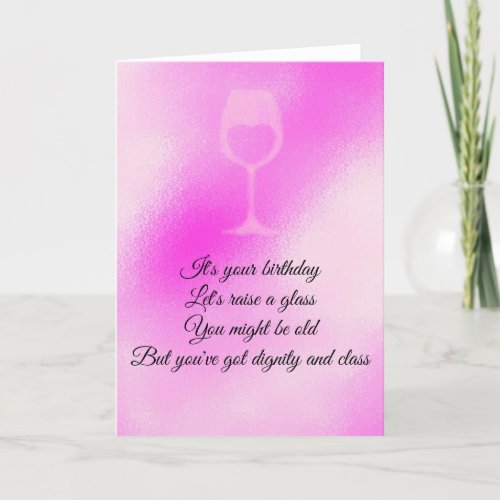 birthday card for older ages