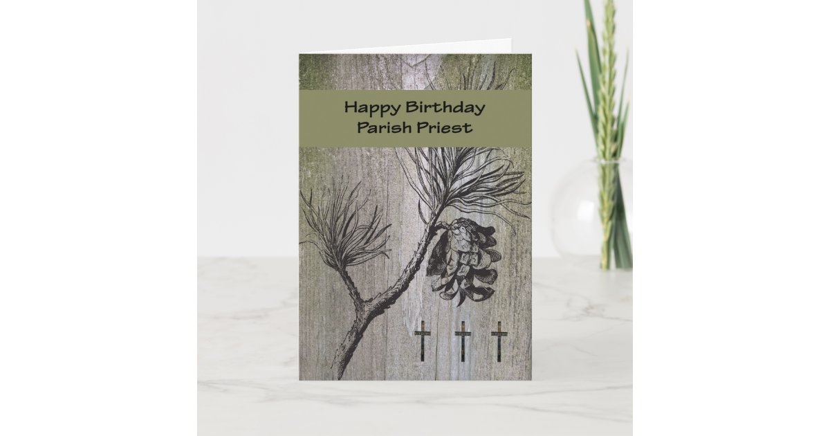 Birthday Card For Parish Priest Religious Zazzle Com