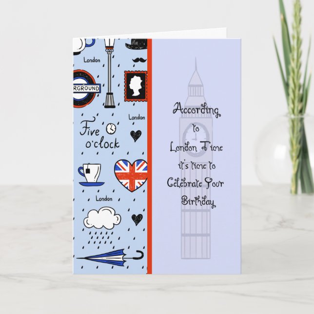 Birthday Card for Person in London (Front)
