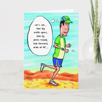 Birthday Card For Runner - Chi Running by FarGoneGreetings at Zazzle