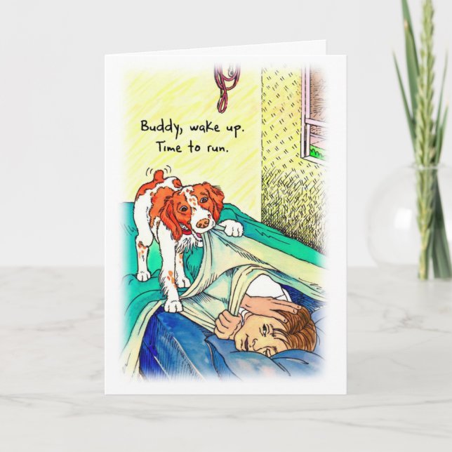 Birthday Card for Runner - Time to Run (Front)