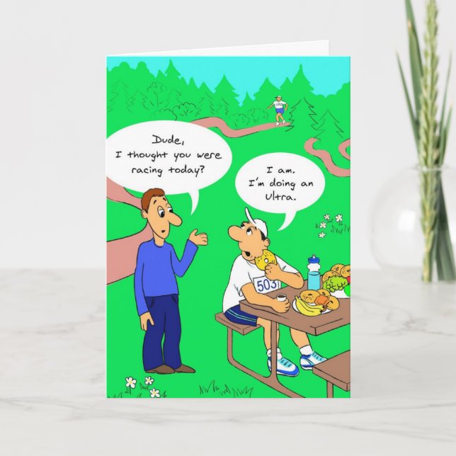 Birthday Card for Runner - Ultra Running (Front)