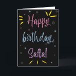Birthday Card for Safta<br><div class="desc">You call your grandmother Safta, not Grandma. (Safta means grandmother in Hebrew.) Imagine how excited Safta will be to receive a birthday card addressed especially to her! Your safta also will love this card's colorful fireworks-inspired design (yellow, pink, blue, and purple on a black background) which says "Happy birthday, Safta!"...</div>
