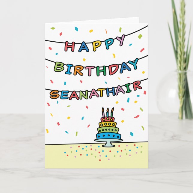 Birthday Card for Seanathair (Front)