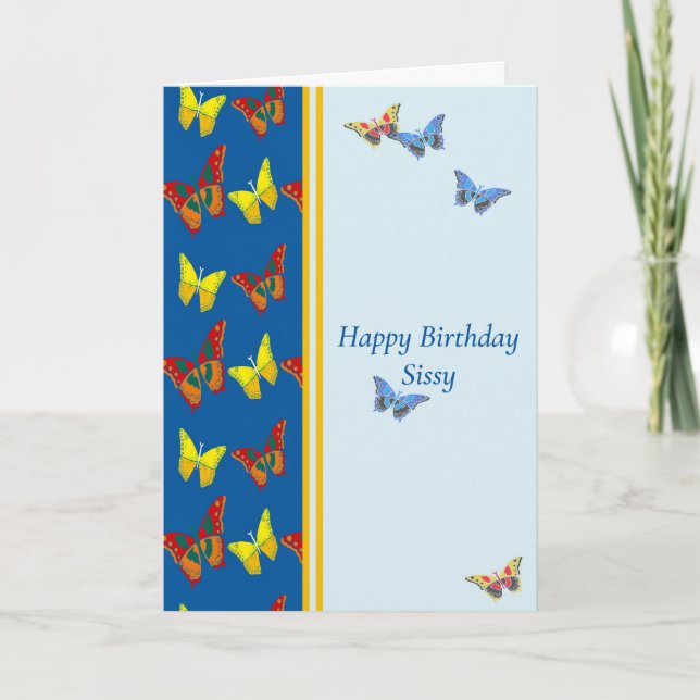 Birthday Card for Sissy (Front)