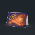 Birthday card for sister<br><div class="desc">Swirling lights shine out from this original art birthday card. See all ages and relationships in my store: http://www.zazzle.com/eggznbeenz</div>