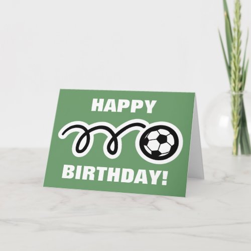 Birthday card for soccer fans