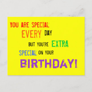 Birthday card for special people