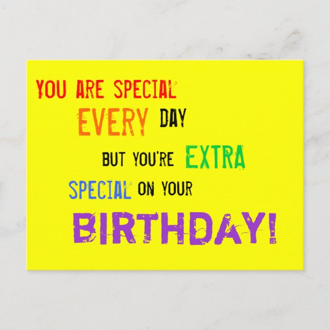 Birthday card for special people (Front)