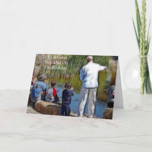 Birthday Card For Step Dad (Front)