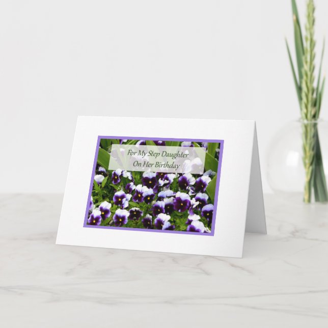 Birthday Card for Step Daughter (Front)