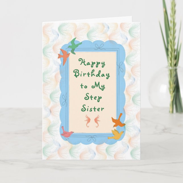 Birthday Card for Step Sister (Front)