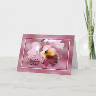 Birthday Card for Surrogate Mother with Orchid