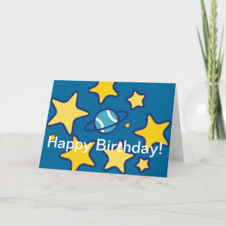 Birthday card for tennis players