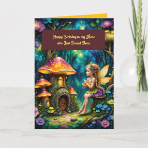 Birthday Card for Three Year Old Niece