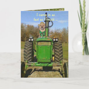 Birthday Card for Tractor Fans